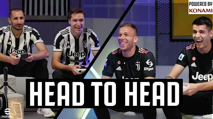 Chiesa & Chiellini take on Arthur & Morata in eFoo...