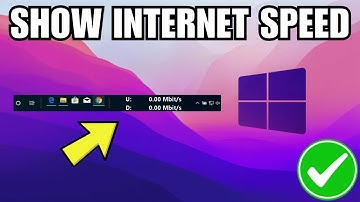 How To Show Internet Speed Meter On Taskbar In Windows 10/11