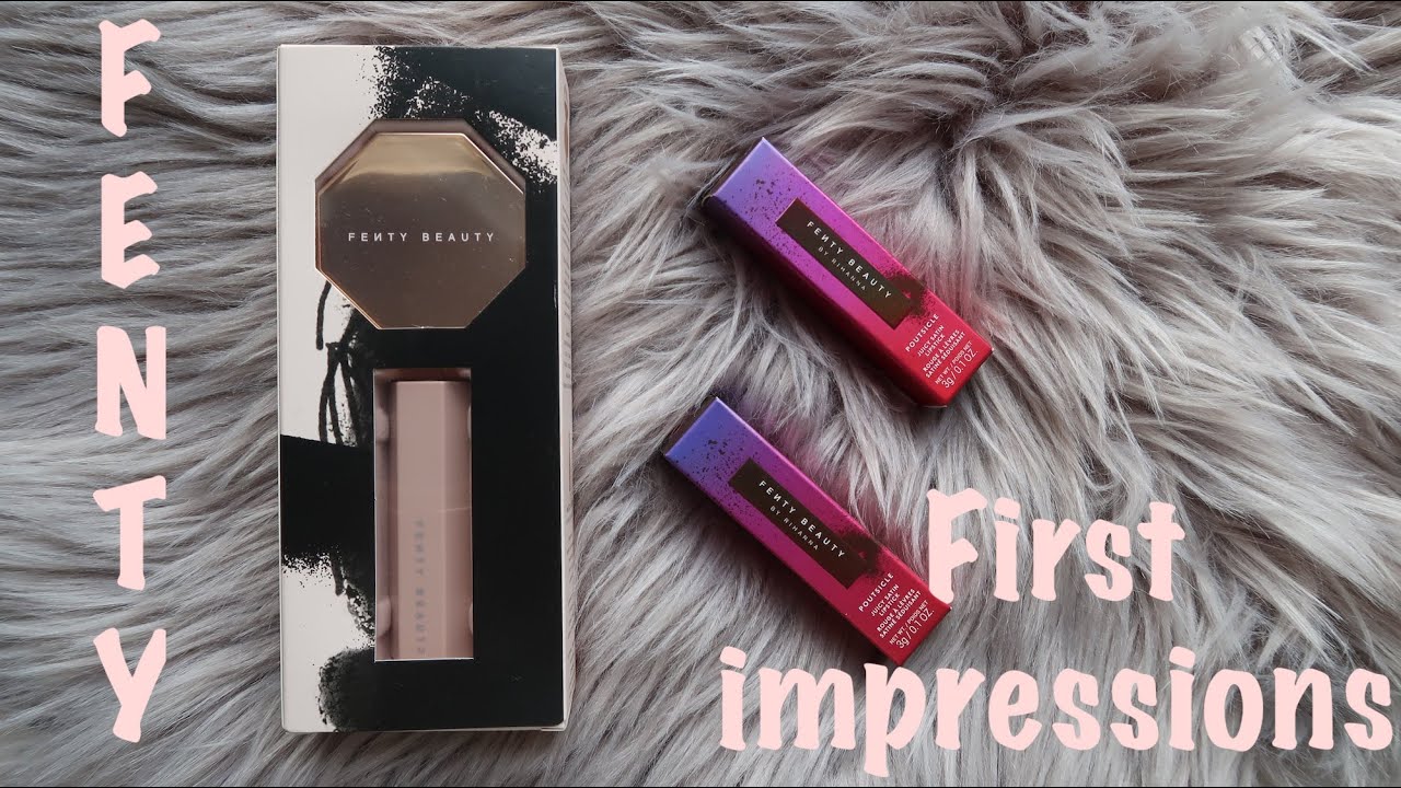 Fenty Beauty Lil' Bronze Duo & Poutsicles First Impressions | Szannyside -  Youtube