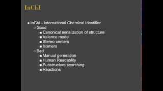 Cheminformatics, Encodings SMILES & InChI