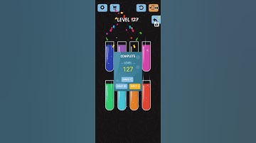 water color sort level 127 | Water bottle game level 127
