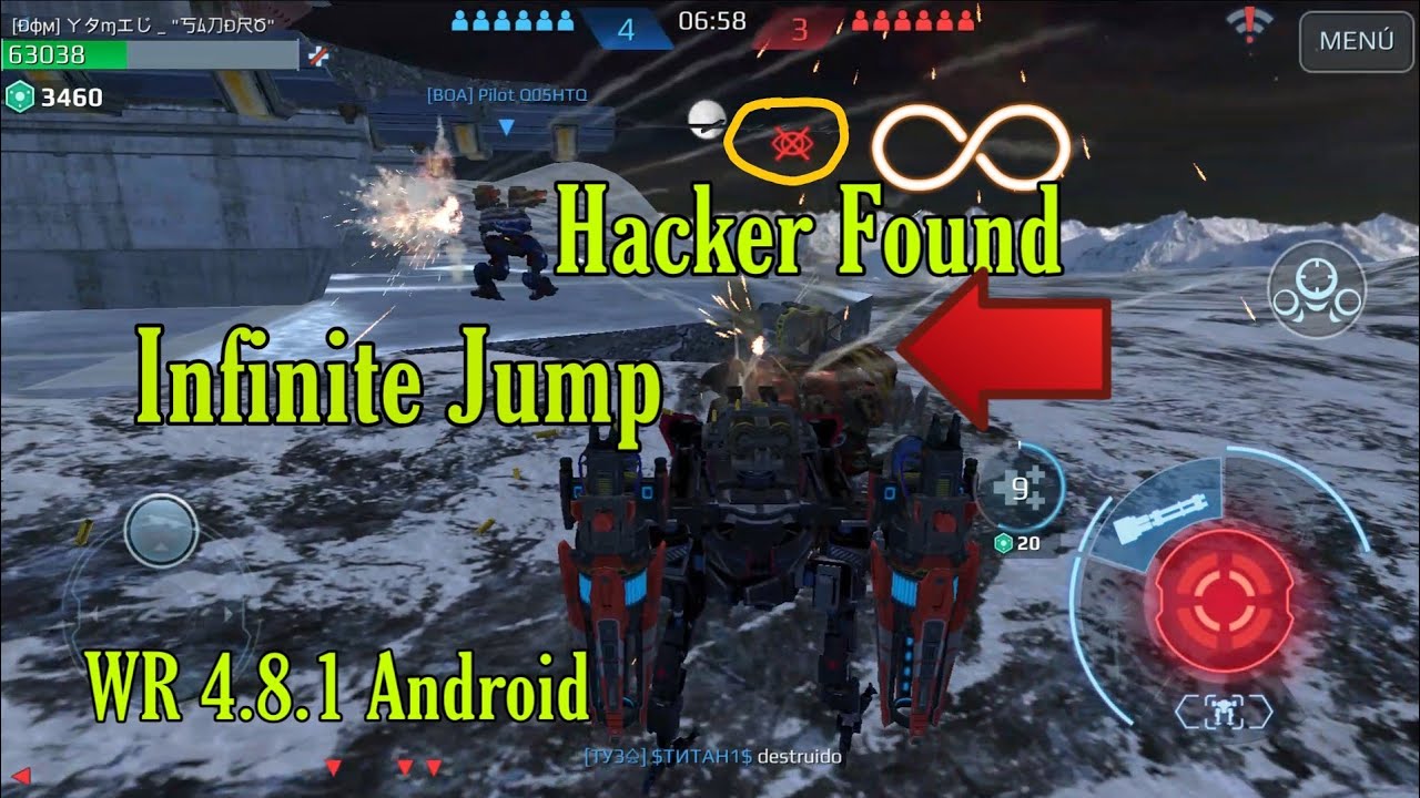 War Robots  4.8.1 Android //Hacker Found // infinity jump