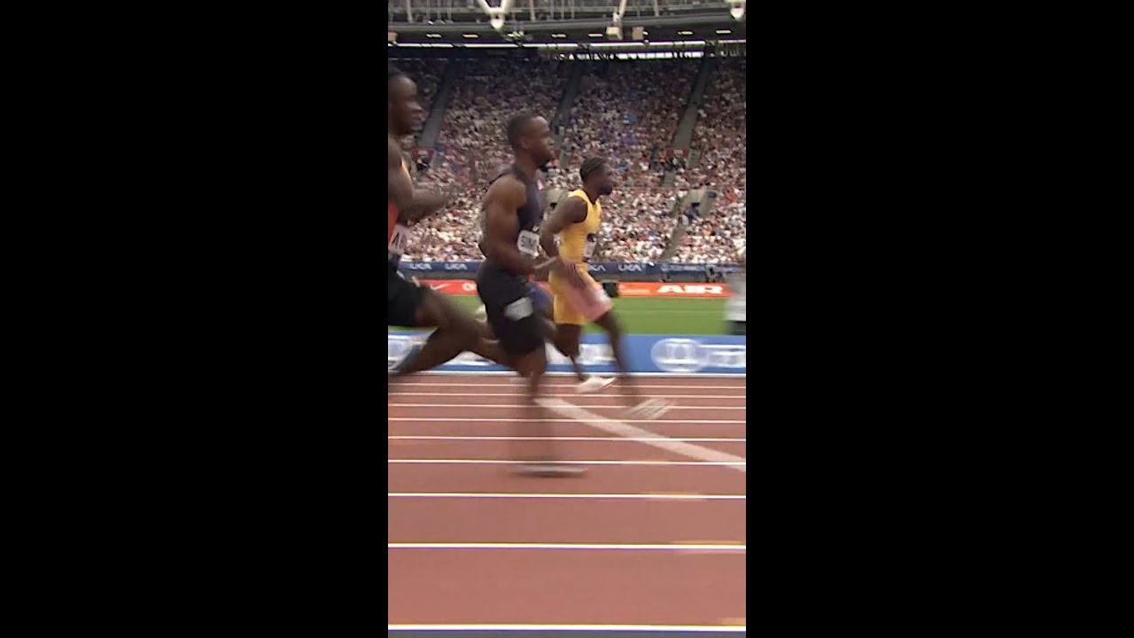 The finishing speed of champions 💯 9.81 seconds 👑  