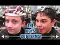 THE BOYS GOT PERMS | BEFORE AND AFTER