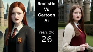 Ginny Weasley inspired Appearance AI time-lapse #harrypotter #ai