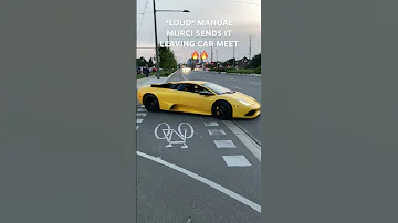 LOUD MANUAL LAMBORGHINI MURCIELAGO LEAVING CAR MEET Shorts 