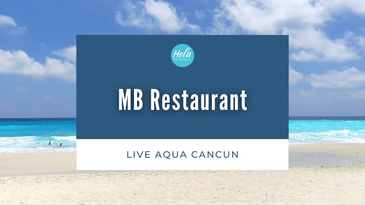 Live Aqua MB Restaurant, Semi Private Dinner Wedding Venue
