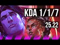 TARIC & Lucian vs MEL & Varus (SUP) | 1/1/7 | KR Master | 25.22