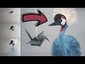 Painting Cranes in Acrylics | Timelapse