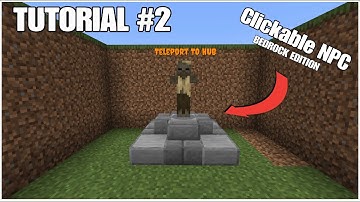 How to create Clickable NPCs in Minecraft (Bedrock Edition)