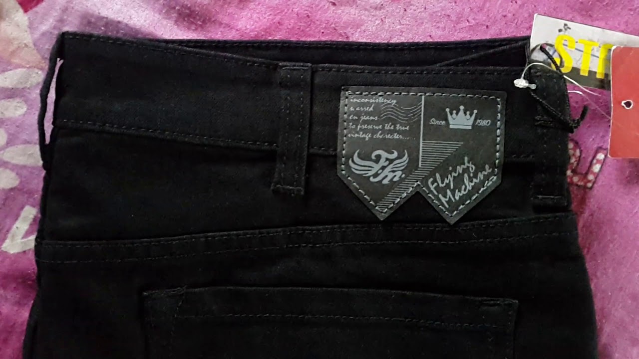 flying machine black jeans