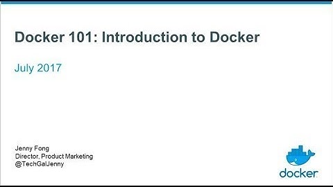 Docker 101: Introduction to Docker