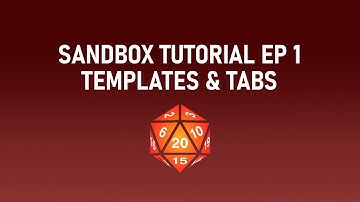 Sandbox for Foundry VTT (1) - Templates & Tabs