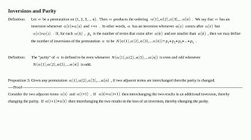 Interchanging Adjacent Terms of a Permutations - Linear Algebra Ch0 Part13