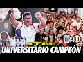 Universitario campen nacional  alianza lima 02 universitario  reaccin de amigos  liga1 2023