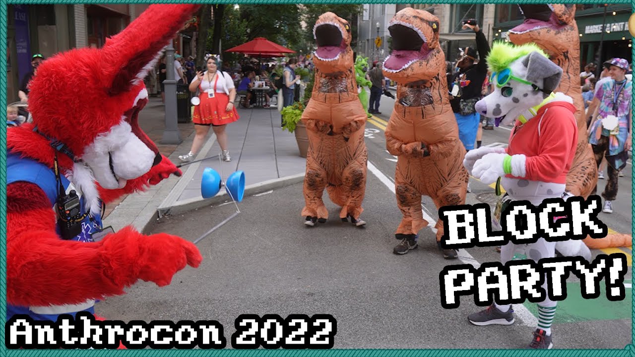 [4k] Anthrocon 2022 Block Party! P.2 - YouTube