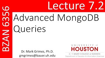 BZAN 6356 Lecture 7.2: Advanced MongoDB Queries