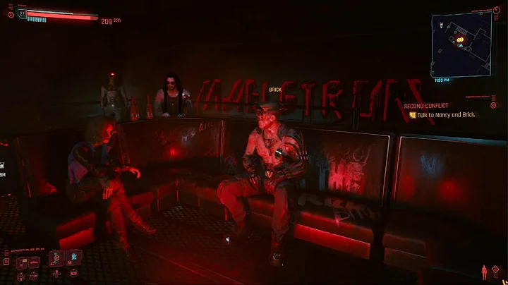 Cyberpunk 2077 Meeting Nancy and Brick