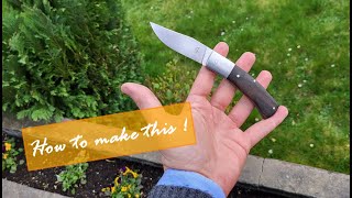 How to make a folding knife with bolsters