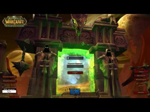 World Of Warcraft - 2.4.3 - The Burning Crusade - Login Screen [HD] deutsch