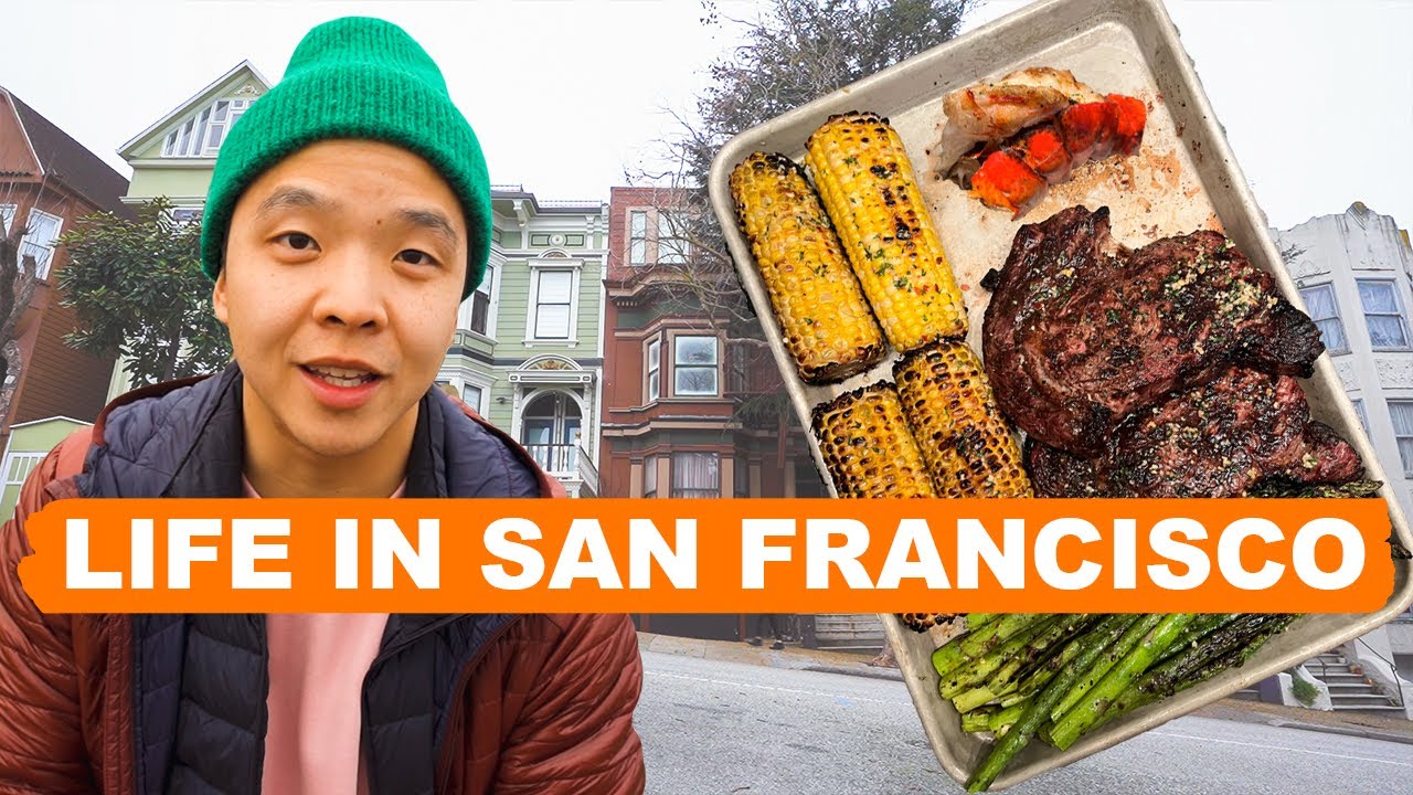 san francisco vlog hayes valley desserts, tank hill, cooking