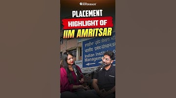 IIM Amritsar Placement Highlights 🔎| What to Expect After the IPM Program! 💼| #shorts