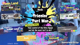 Splatoon 3 - Summer Nights 2025 Splatfest - Tricolor Battle - Hammerhead Bridge - Land vs Sea vs Air