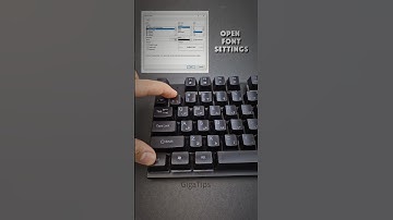 Shortcut to open font settings in Excel _ #keyboard #asmr #typing #excel
