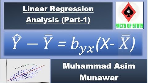 Regression Analysis| Regression Coefficient| Least Square Method (Part-I)|Urdu/Hindi| Facts of Stats