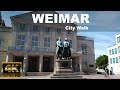 Weimar City Walk|  4K UHD | ⛅ | 🇩🇪 | GERMANY