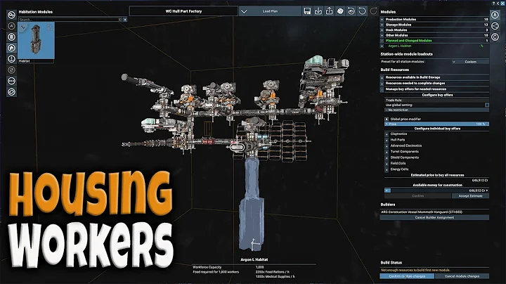 Building Habitats and using Workforce | X4: Foundations 4.0 Beta