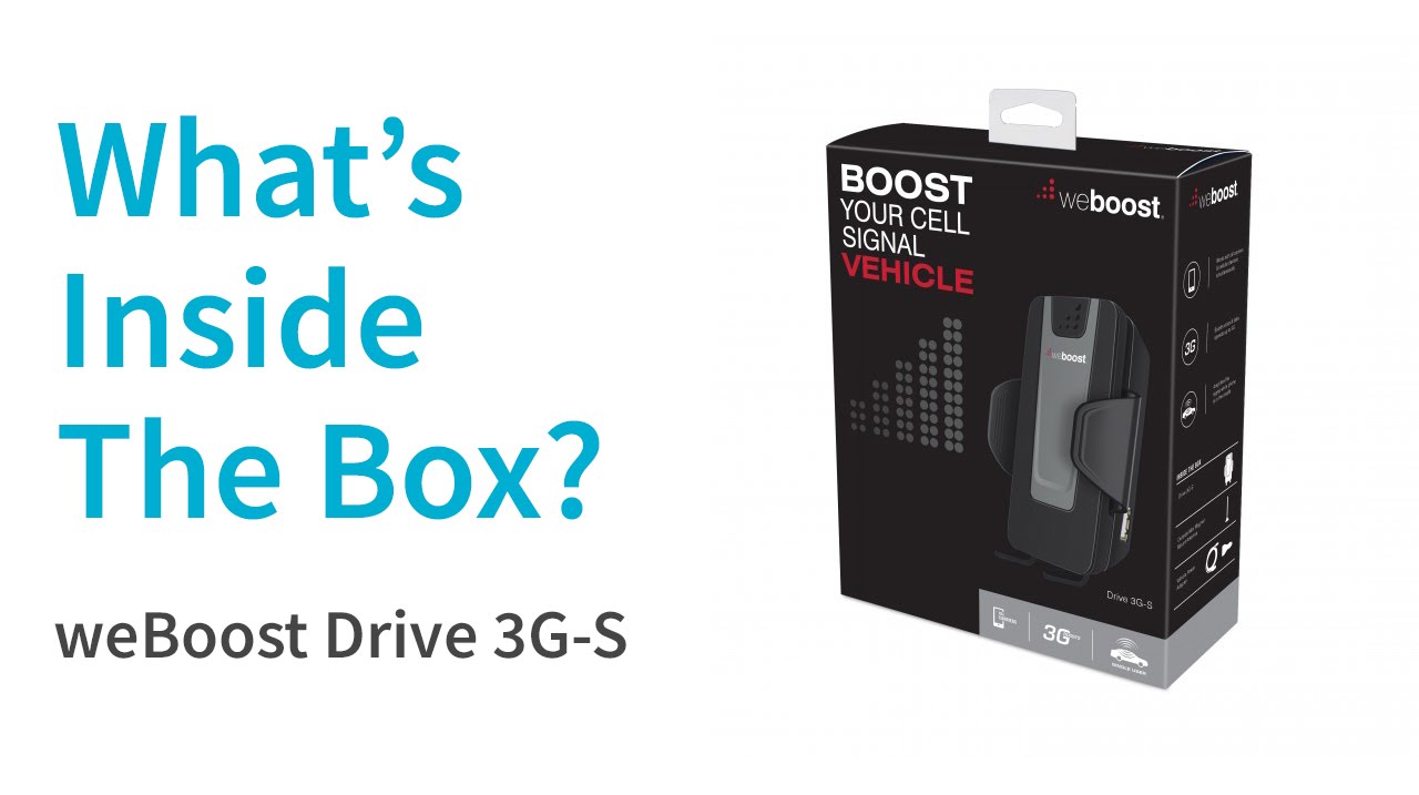 What's Inside The Box? | weBoost Drive 3G-S 470106 Signal Booster Kit