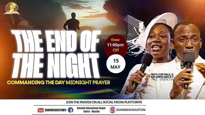 THE END OF THE NIGHT || COMMANDING THE DAY MIDNIGHT PRAYER || 15-05-2025