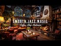Rainy Day at Cozy Coffee Shop Ambience ☕ Smooth Jazz Instrumental Music for Study, Sleep