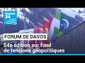 Dbut du forum de davos  54e dition sur fond de tensions gopolitiques  france 24