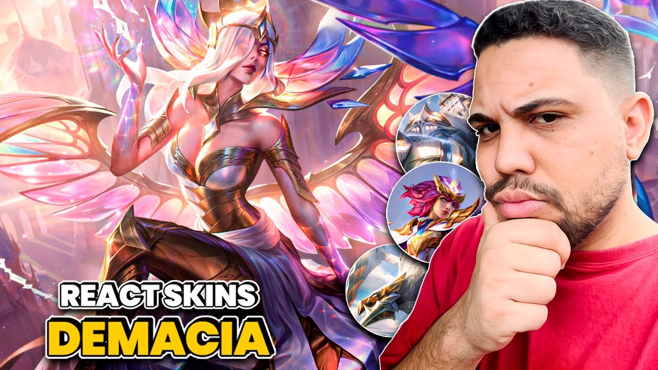 REACT: SKINS DE DEMACIA | LEAGUE OF LEGENDS | LOL | JUMARGEM