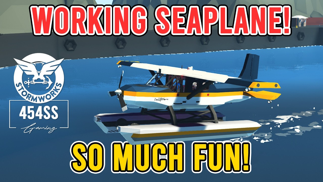 Использование новых плавучих блоков для создания гидросамолета в Stormworks