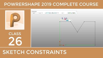 PowerShape 2019 Tutorial # 26 - Sketch or Geometric Constraint - Urdu/Hindi