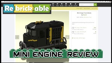 Mini LEGO Cargo Train (black) 🚂 Rebrickable Review MOC-149799 🚂