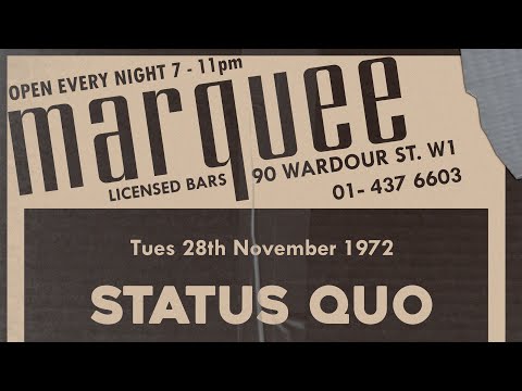 Status Quo - Marquee Club, London | 28th November 1972 (AI Enhanced / Restored Footage)