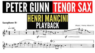 PETER GUNN [PARTITURA PARA SAX TENOR] HENRI MANCINI [PLAYBACK]