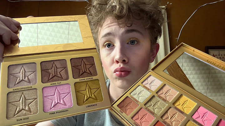 Jeffree Star Gold Blooded Palette Look