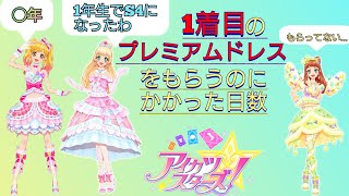 【アイカツスターズ】1着目のプレミアムドレスを手に入れるまでの日数ランキング