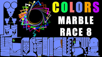Amazing Colors Marble Race 8 in Algodoo \ Marble Race King