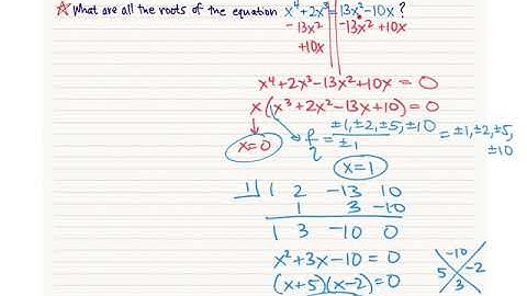 Alg2 Fundamental Theorem of Algebra 5.6