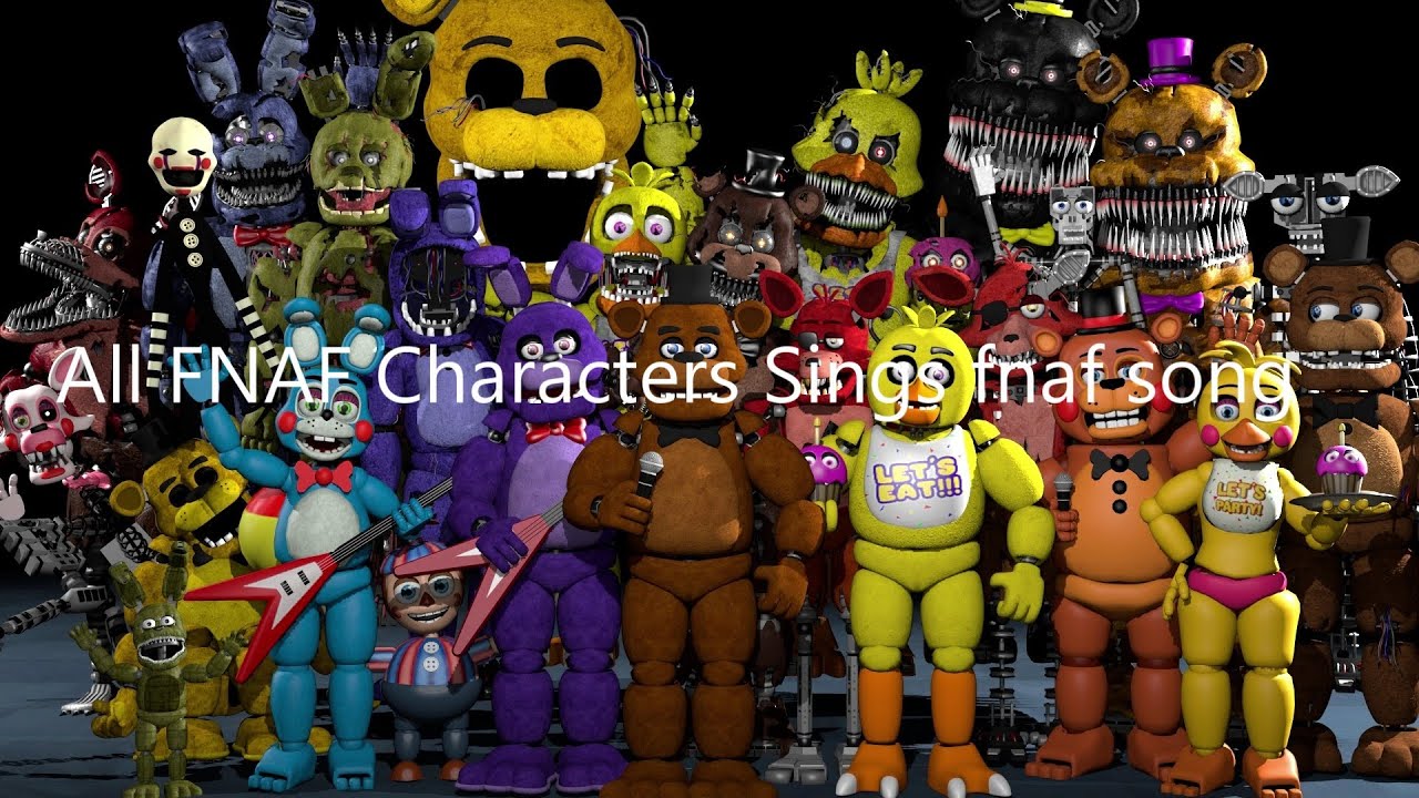 Celyn Animation: All FNAF Characters Sing The FNAF Song (remastered)