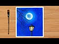 Acrylic painting  moonlight scenery painting shorts