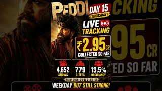 🔥 PEDDI Day 15 LIVE Collections | ₹2.95 Cr So Far! | Thursday Box Office Update#ytshorts #shorts