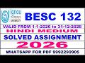 BESC 132 solved assignment 2026 in Hindi || besc 132 solved assignment 2026 || ignou besc132 2026