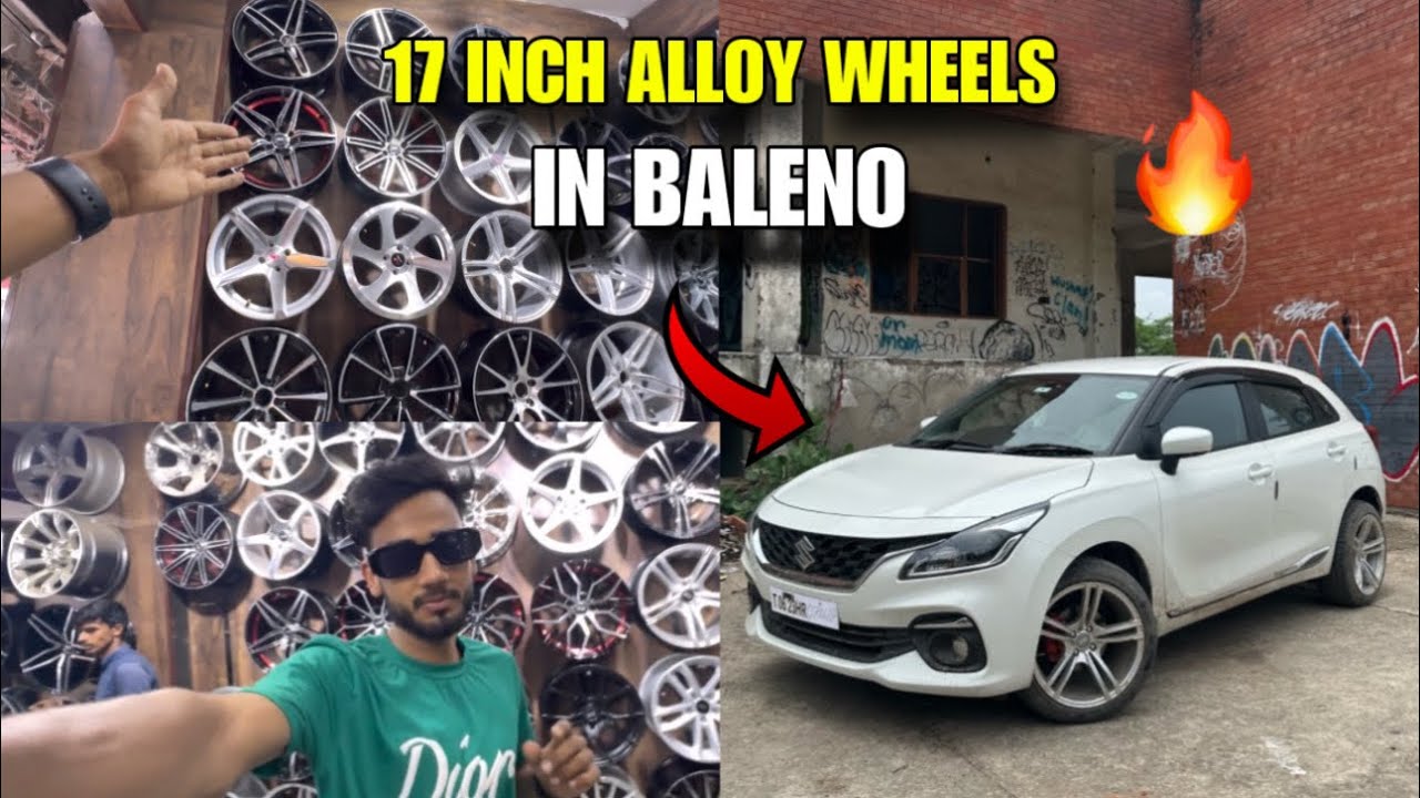 Finally Installed 17inch Alloy Wheels in Baleno 2023 😱 YouTube